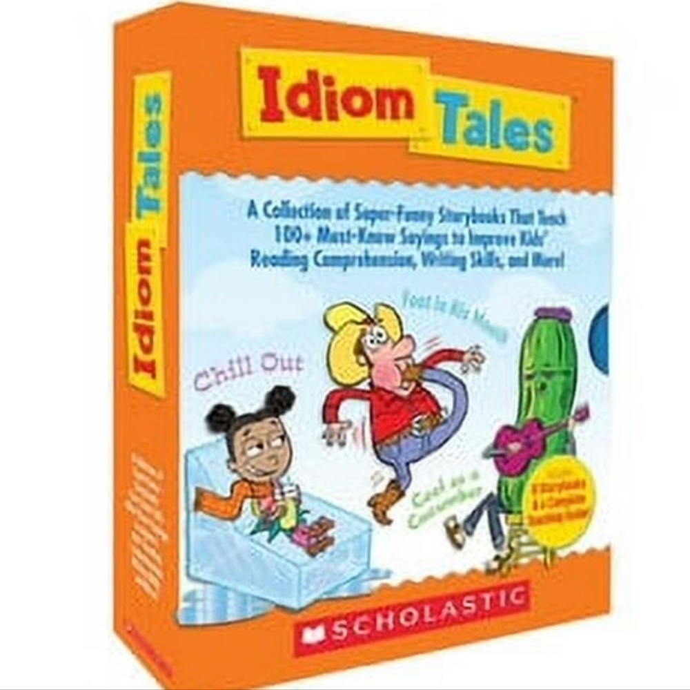 Scholastic Idiom 8 Story Books &Teaching Guide  Kids grades 2-5  Book Set